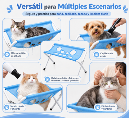 Bañera de Aseo y Sujeción para Mascotas